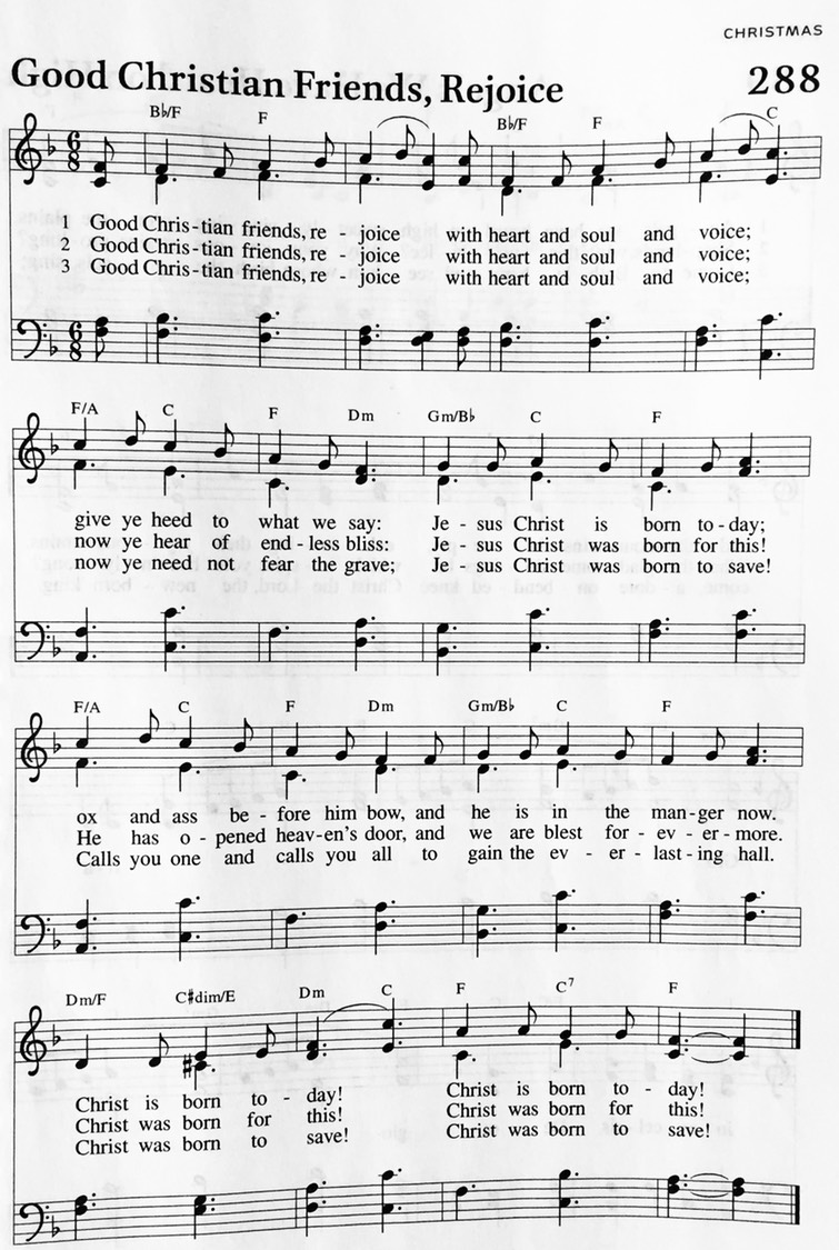 Hymn 288 - Good Christian Friends Rejoice