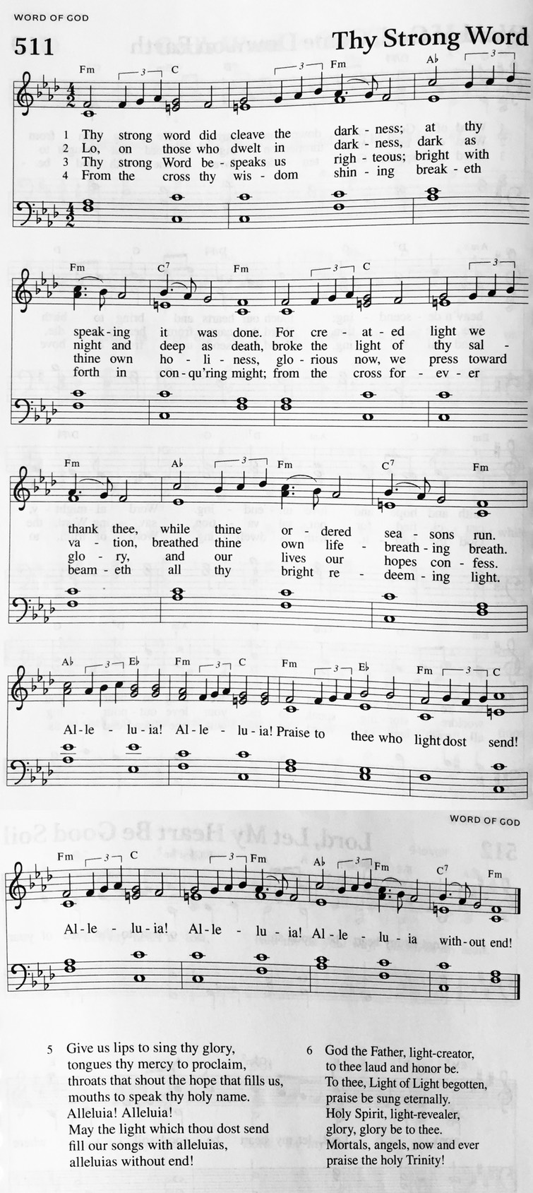 Hymn 511 - Thy Strong Word