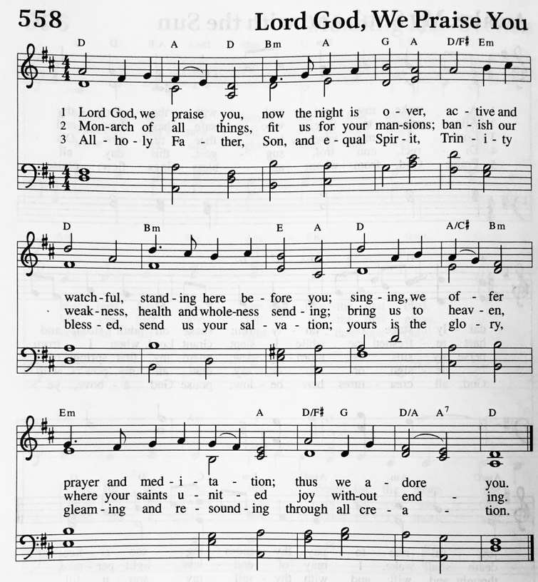 Hymn 558 - Lord, God, We Praise You